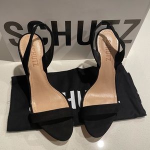 Schutz black heels size 5.5